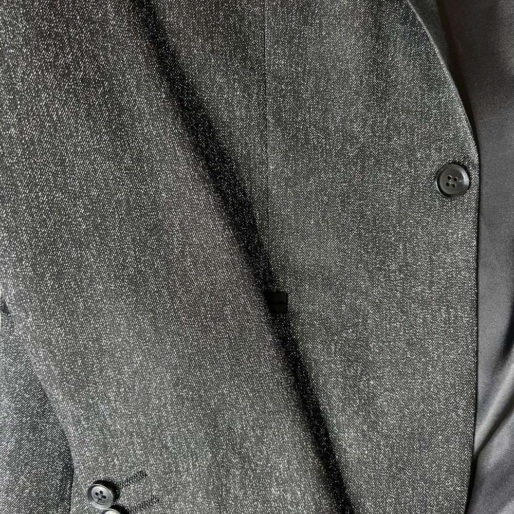 J. Ferrar Slim Fit Charcoal Sparkle Sport Jacket Size 38 Short Slim - Picture 7 of 11
